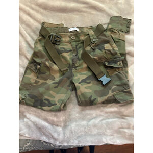 Women's Swank A Posh Camo Skinny Pants S Green Brown